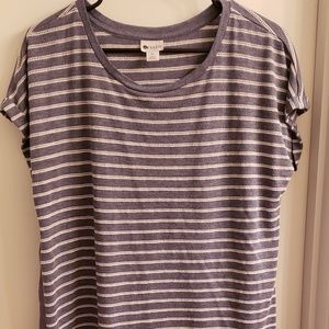 Xl blue stripe blouse